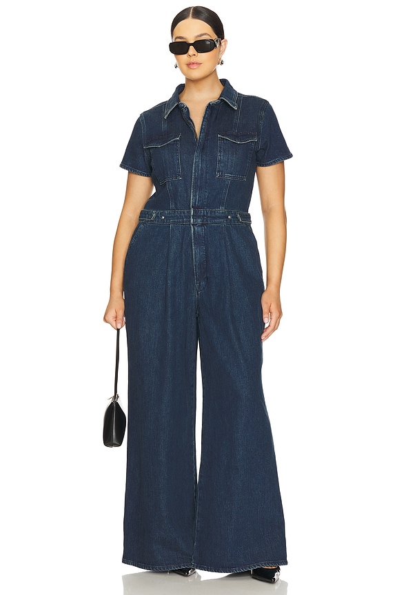 view 2 of 6 Fit For Success Pleated Wide Leg in Indigo724