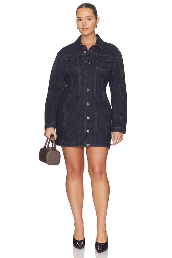 view 2 of 6 Barrel Long Sleeve Mini Dress in Indigo982