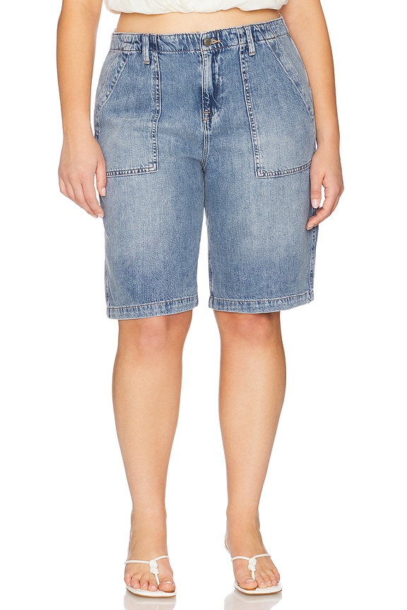 view 2 of 11 Lite Linen Bermuda Short in Indigo786