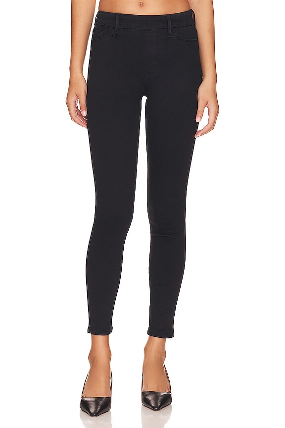 view 1 of 8 Power Stretch Pull-on Skinny Jeans in Black001