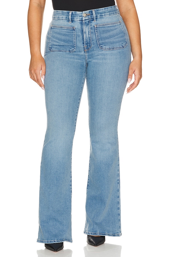 view 2 of 8 GOOD LEGS 플레어 진 in Indigo656