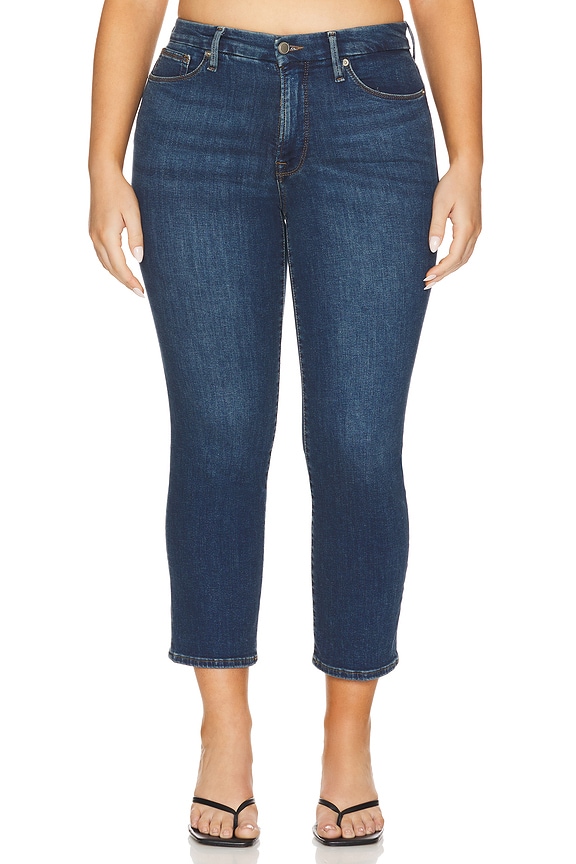 view 2 of 11 Good Petite Straight Jeans in Blue004