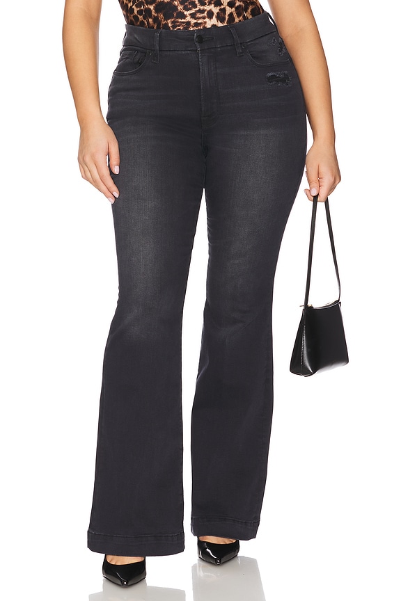 view 2 of 11 Always Fits Good Legs Flare Trouser in Black325