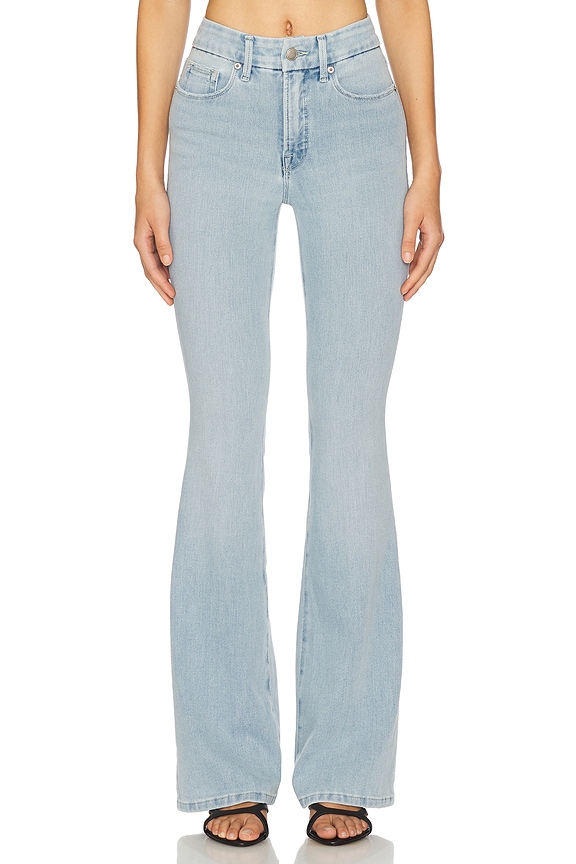 view 1 of 12 Good Petite Flare Jeans in Indigo841