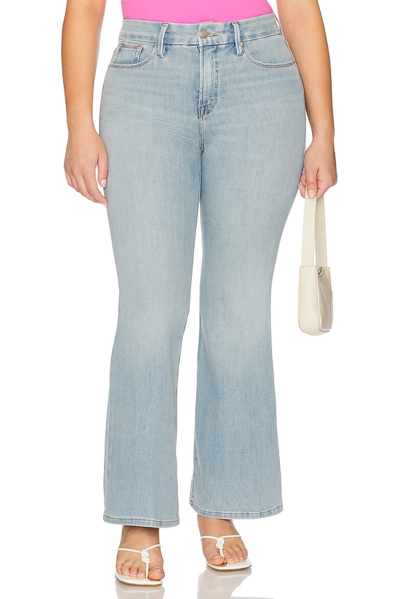 view 2 of 12 Good Petite Flare Jeans in Indigo841