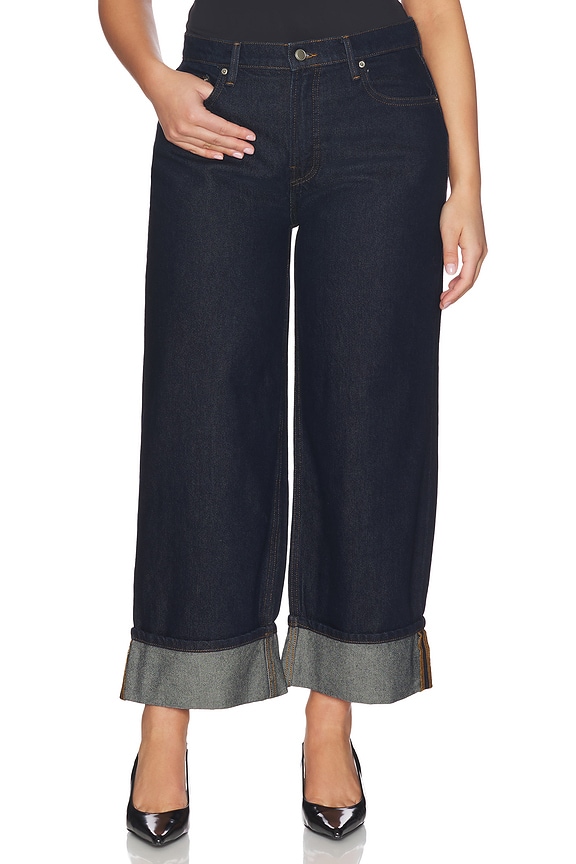 view 2 of 11 Good Standard Baggy Cuffed Jeans in Indigo1006