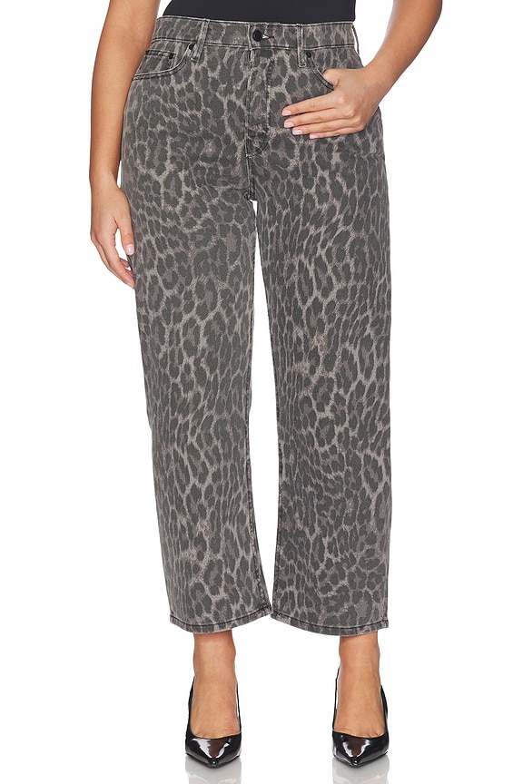 view 2 of 11 Good Standard Barrel Jeans in Grey Lucky Leopard