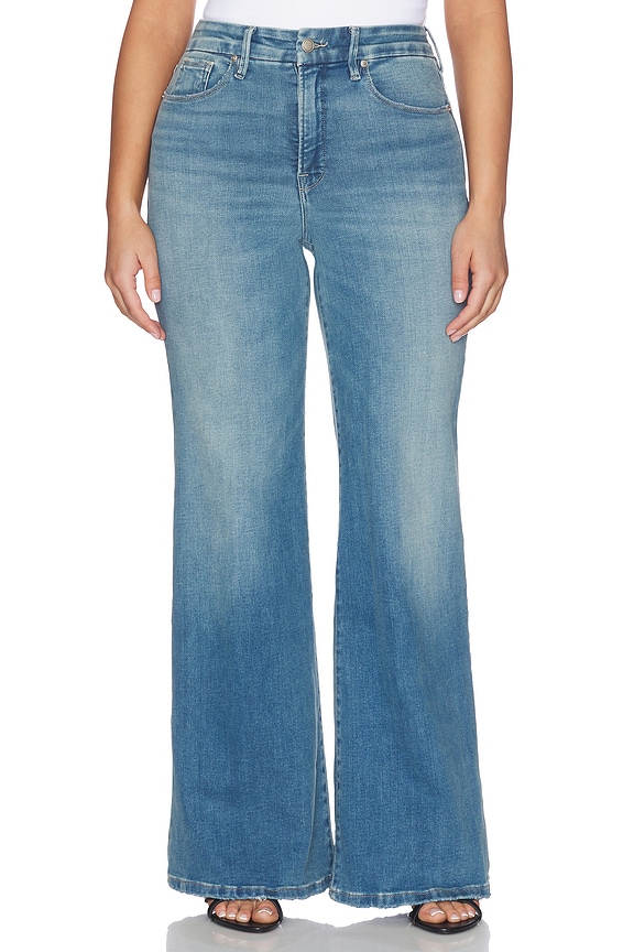view 2 of 11 Soft-tech Good Waist Palazzo Leg Jeans in Indigo1146
