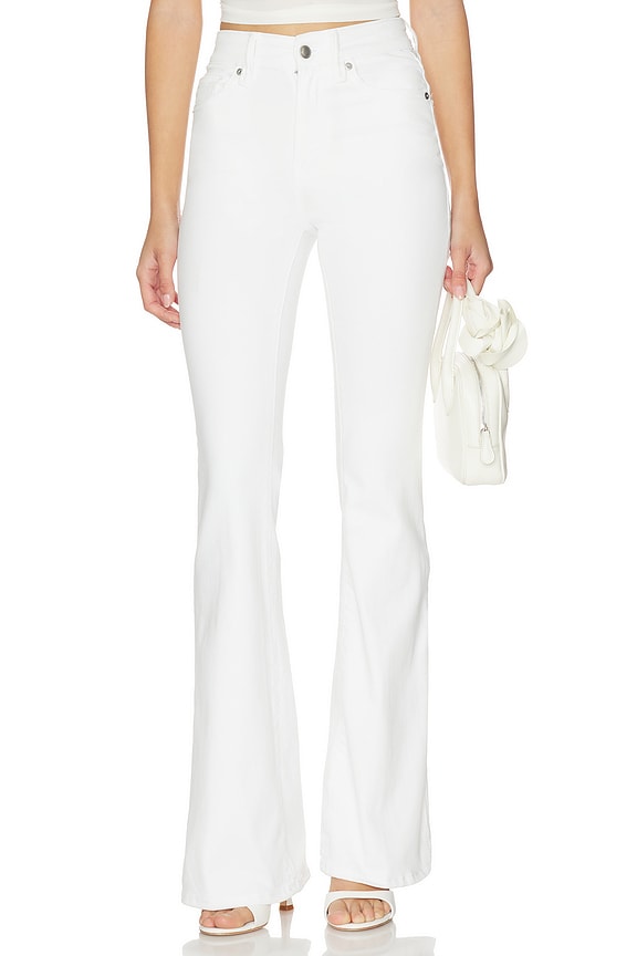 view 1 of 6 Good Legs Flare Jeans in White001