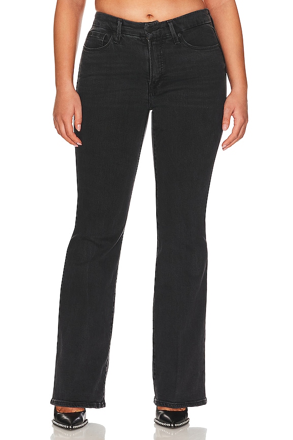 view 2 of 9 PANTALON JAMBES LARGES FLARE in Black287