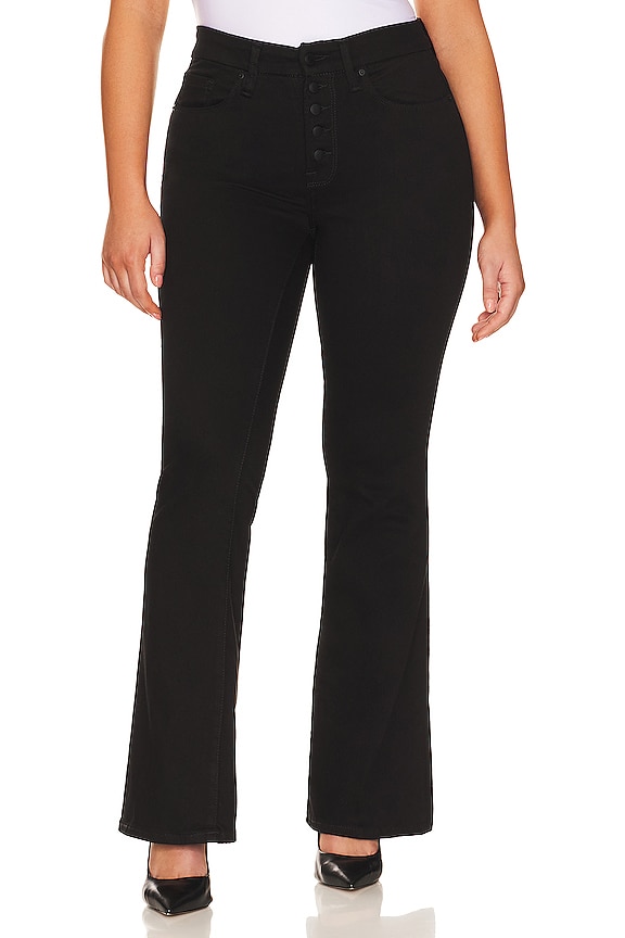 view 2 of 9 JEAN FLARE GOOD LEGS in Black001