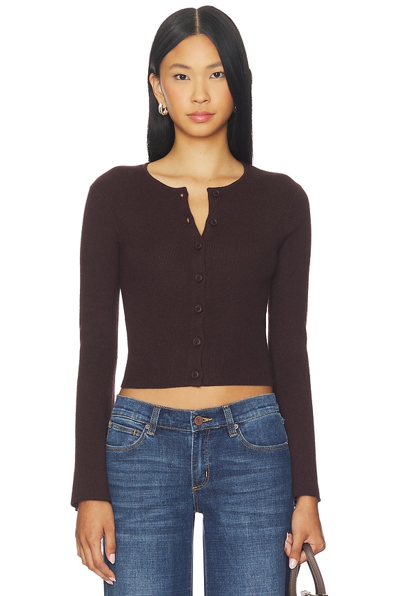 view 1 of 8 Bell Sleeve Knit Cardigan in Bark003