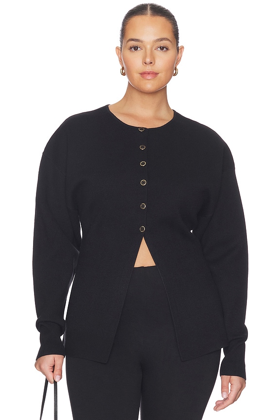 view 2 of 8 Exaggerated Sleeve Cardigan in Black001