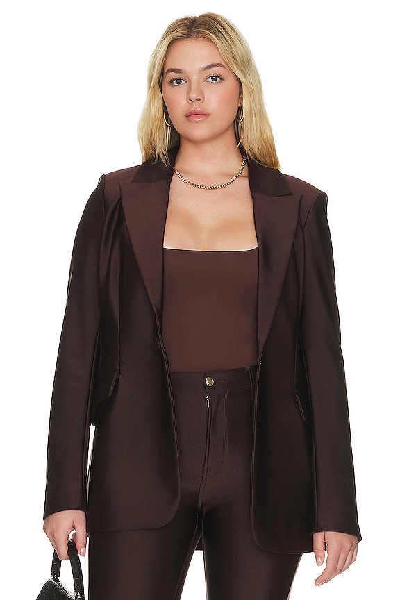 view 2 of 10 Disco Sculpted Blazer in Dark Coco