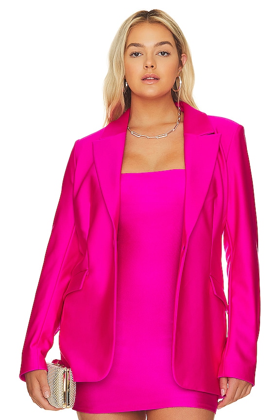 view 2 of 11 DISCO SCULPTED ブレザー in Fuchsia Pink001