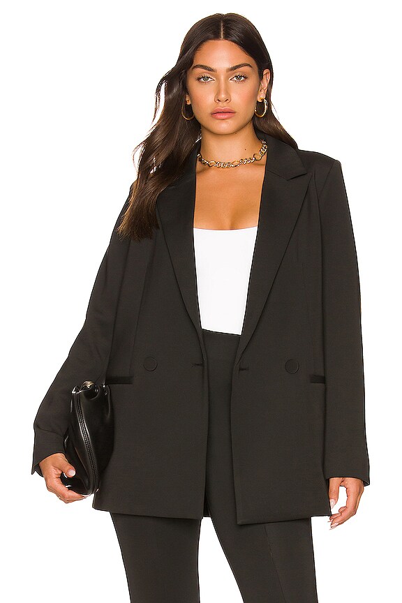 view 2 of 10 Shiny Scuba Blazer in Black