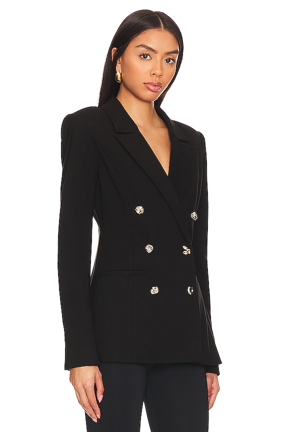 view 2 of 4 Double Breasted Blazer in Black001