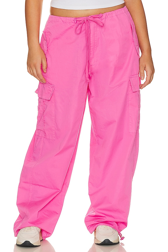 view 2 of 10 PANTALON PARACHUTE in Malibu Pink02