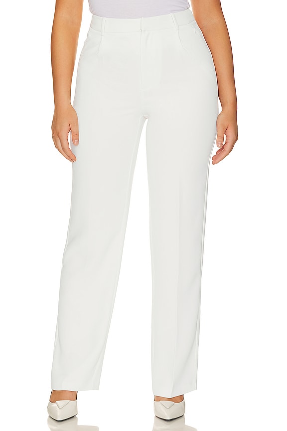 view 2 of 8 Suiting Column Trouser in Ivory001