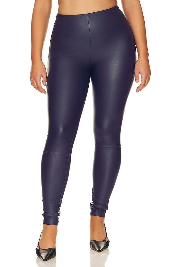 view 2 of 8 LEGGINGS EN CUIR BETTER THAN in Ink Blue003