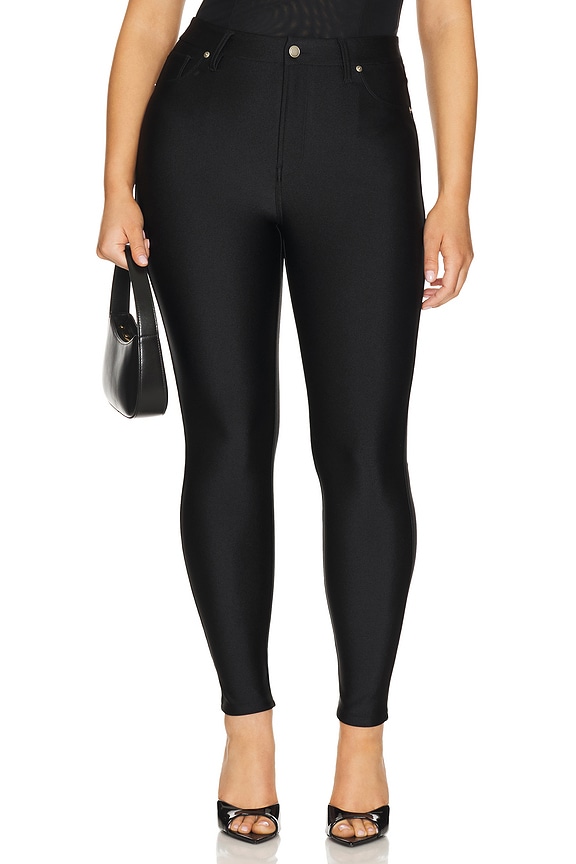 view 2 of 11 БРЮКИ COMPRESSION SHINE GOOD WAIST in Black001