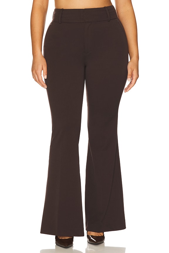 view 2 of 11 Essential Suiting Flare Trousers in Dark Chocolate