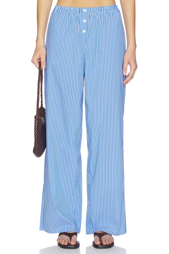 view 1 of 11 PANTALONES in Blue & White Stripe
