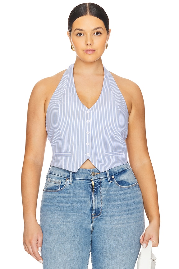 view 2 of 9 GILET in Hot Girl Stripe001