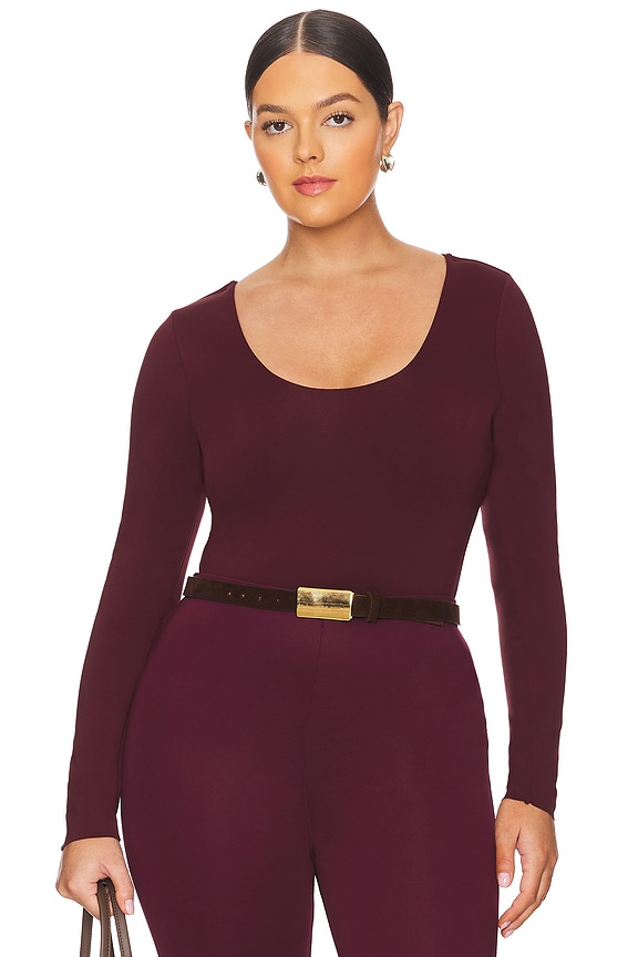 view 2 of 10 Scuba Scoop Bodysuit in Oxblood002