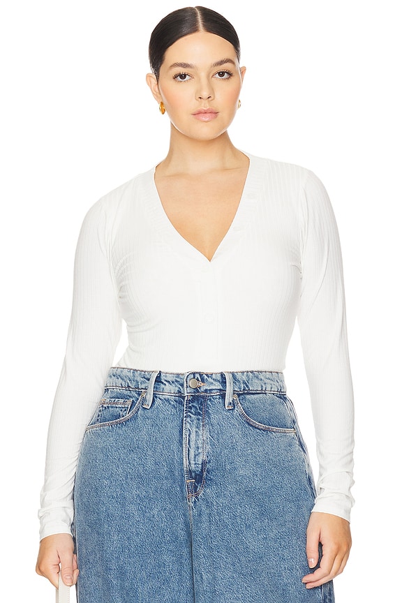 view 2 of 10 Ribbed Henley in Ivory001