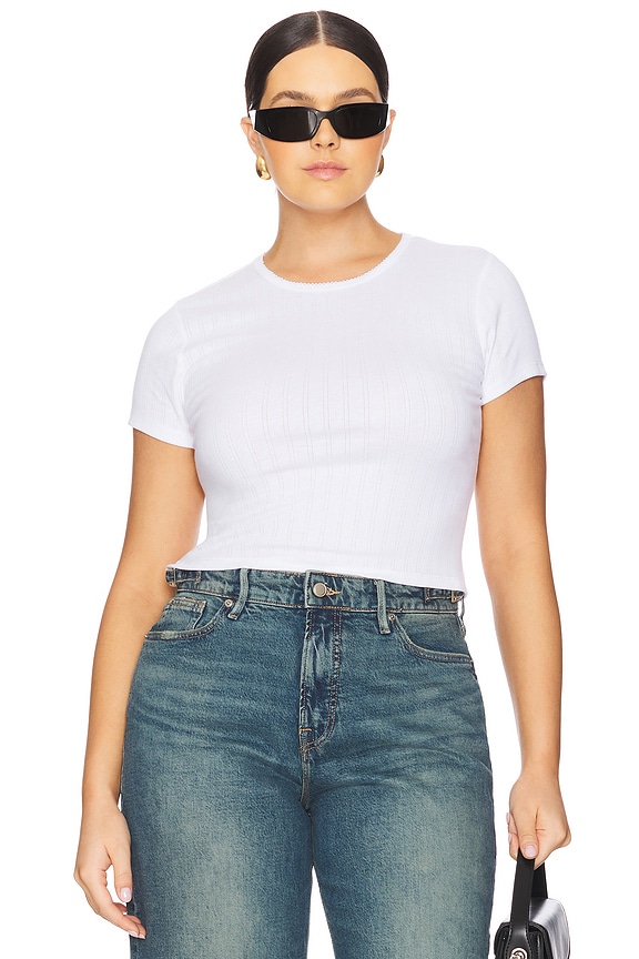 view 2 of 9 CAMISETA TIRANTES BABY COTTON POINTELLE in White001