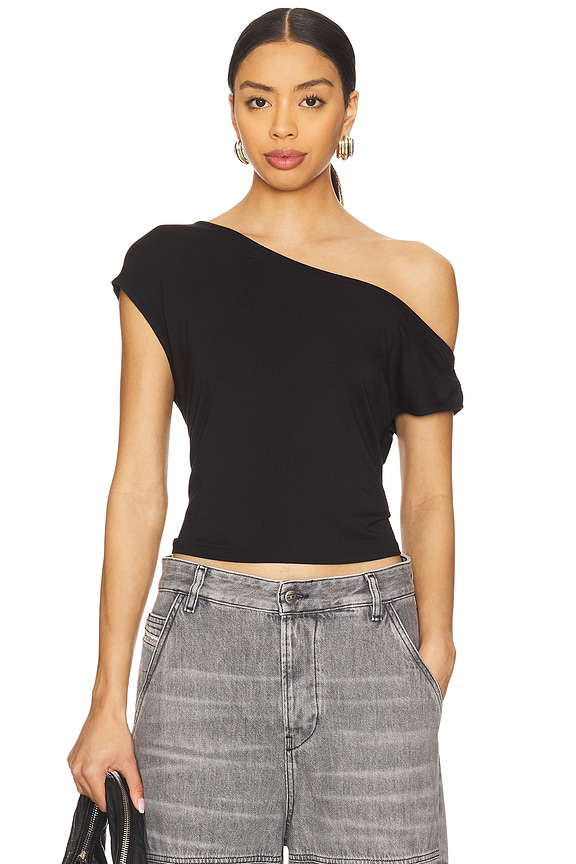 view 1 of 10 Asymmetric Top in Black001