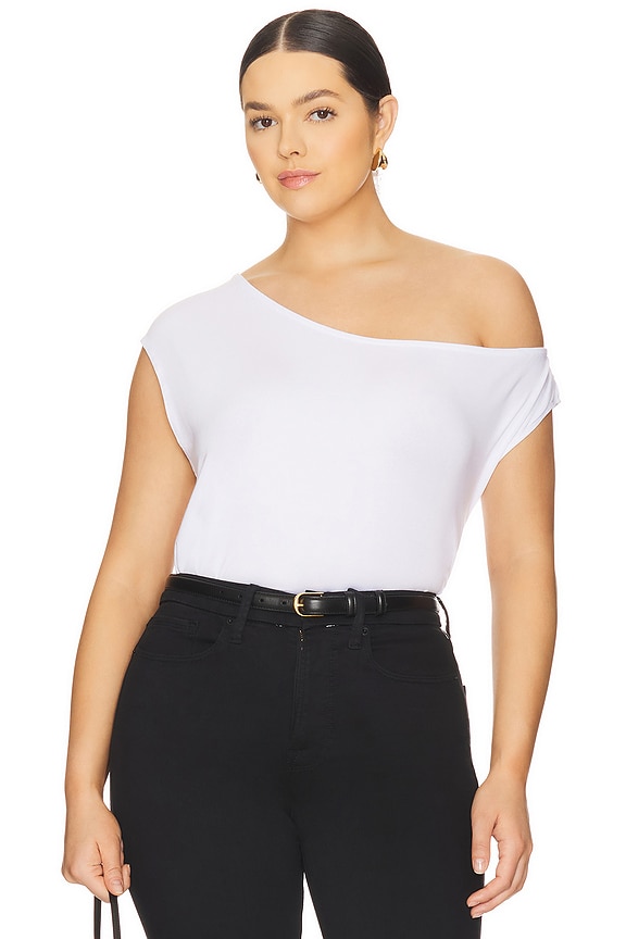 view 2 of 10 TOP ASYMÉTRIQUE in White001