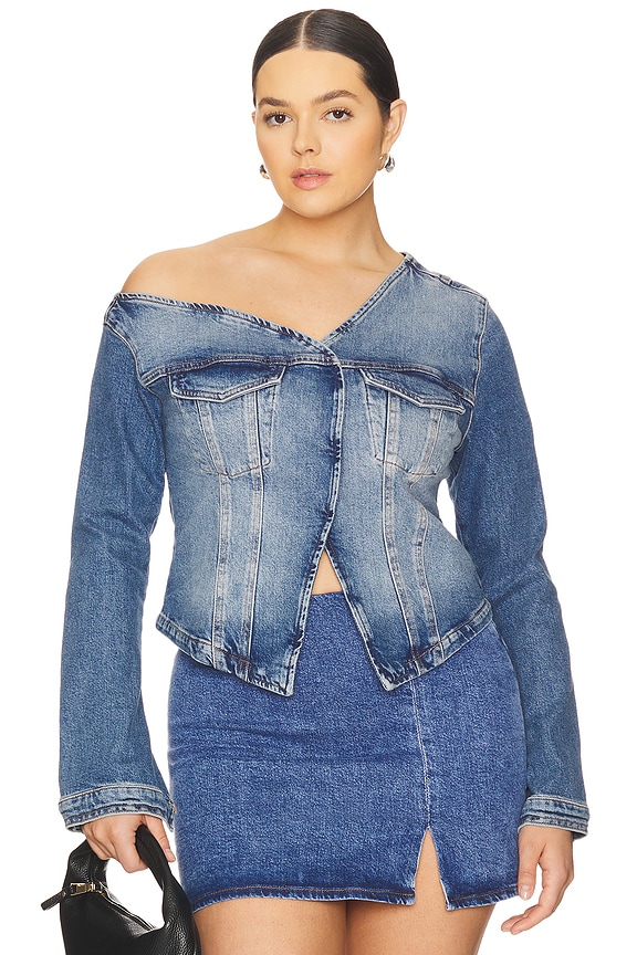 view 2 of 12 Asymmetric Denim Shirt in Indigo771