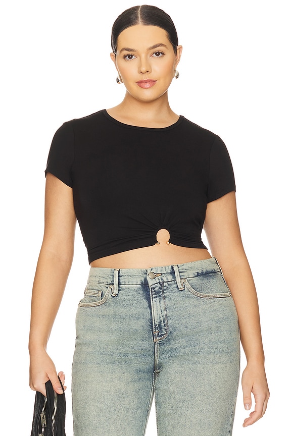 view 2 of 8 Stretch Jersey Top in Black001