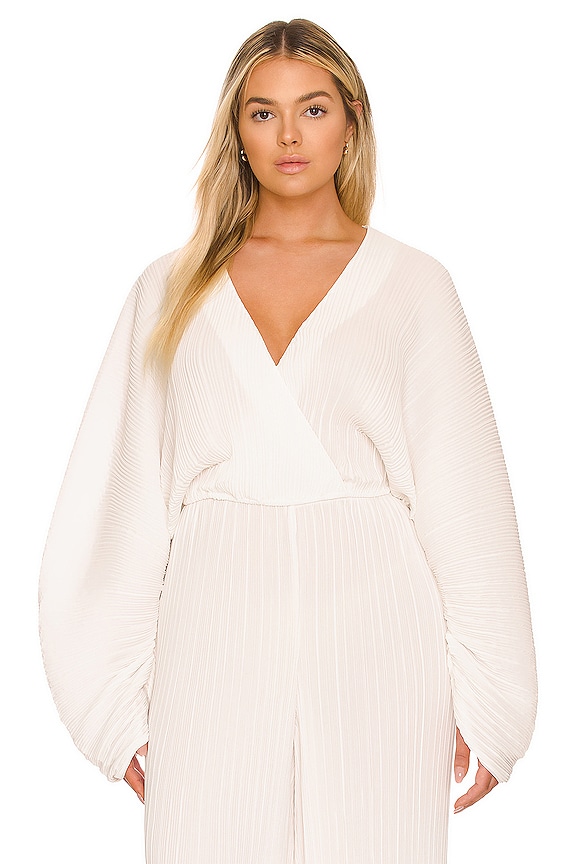 view 2 of 8 Plisse Sculpted Top in Ivory01