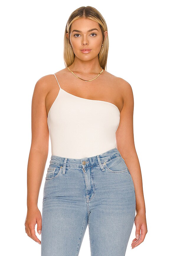 view 2 of 11 One Shoulder Corded Bodysuit in Ivory01