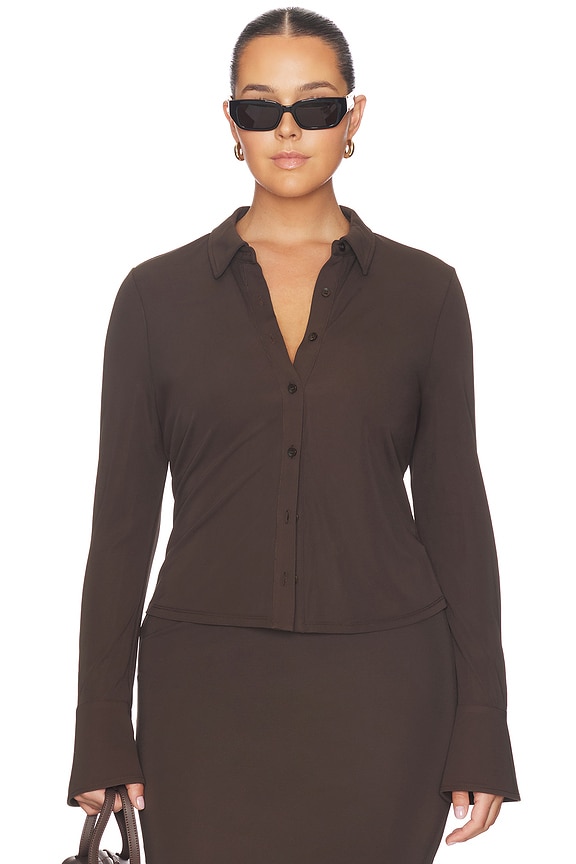 view 2 of 8 T-SHIRT MANCHES LONGUES in Bark003