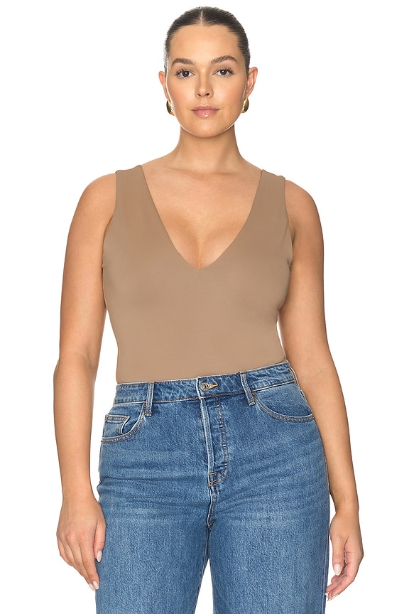 view 2 of 10 The Sculpting Deep V Bodysuit in Hearth