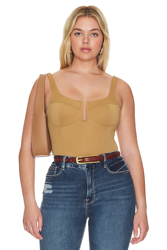 view 2 of 10 Scuba U Corset Bodysuit in Pecan001