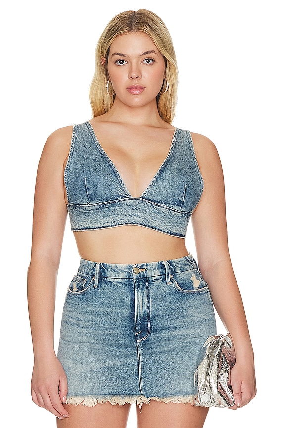 view 2 of 8 Denim Bra in Indigo357