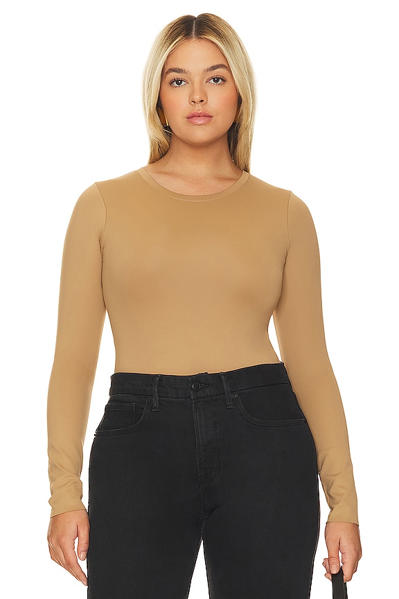 view 2 of 10 스쿠버 크루넥 바디수트 in Pecan