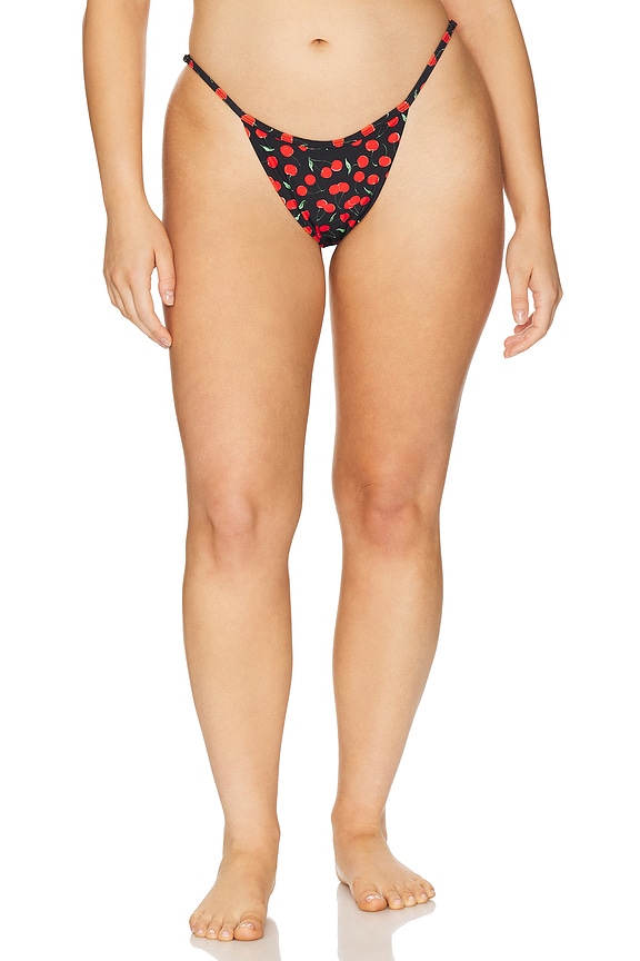 view 2 of 8 Perfect Fit Bikini Bottom in Black Cherries003