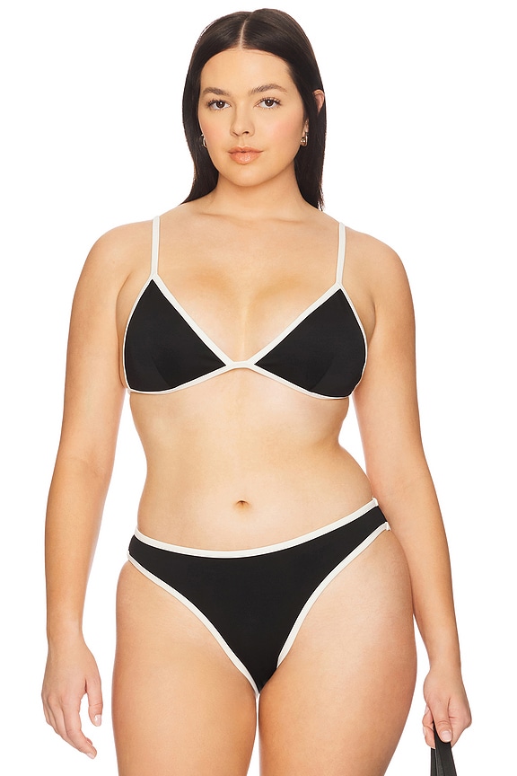 view 2 of 8 Compression Perfect Fit Bikini Top in Black001