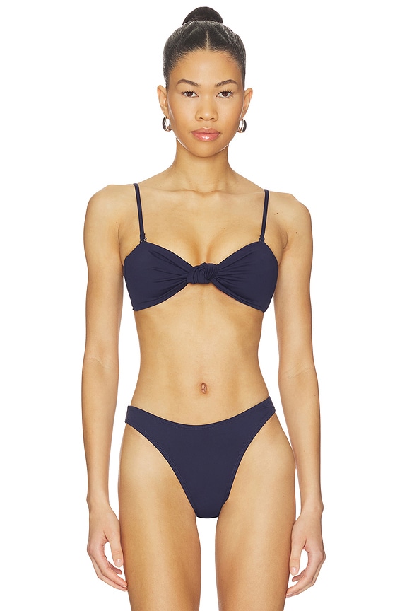 view 1 of 5 HAUT DE MAILLOT DE BAIN FORME BANDEAU MATTE TWIST in Horizon Ink