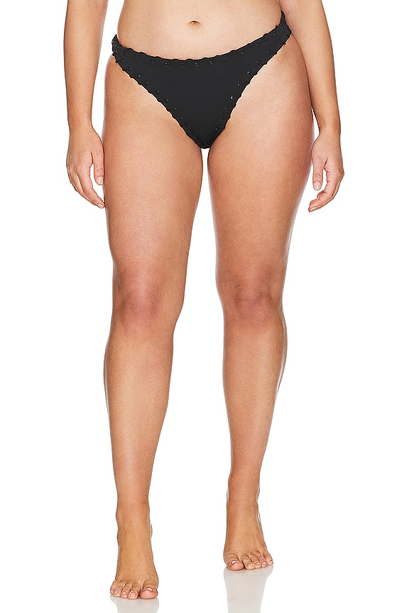 view 2 of 9 BRAGUITA DE BIKINI CON PUNTO DE LÁTIGO in Black001