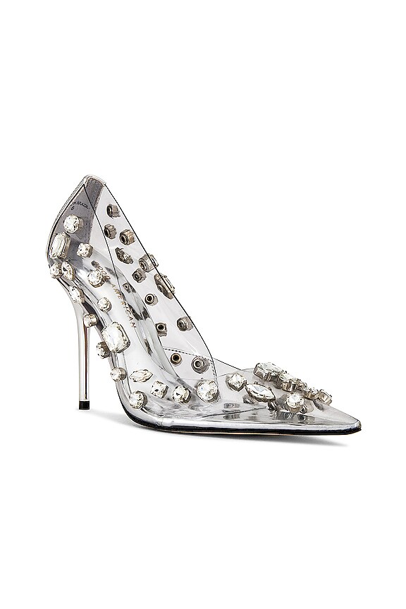 view 2 of 5 ESCARPIN DIAMONDS FOREVER HEEL in Glass002