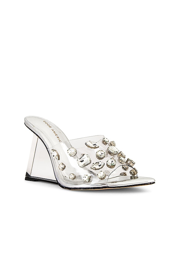 view 2 of 5 Jeweled Wedge Heel in Glass002