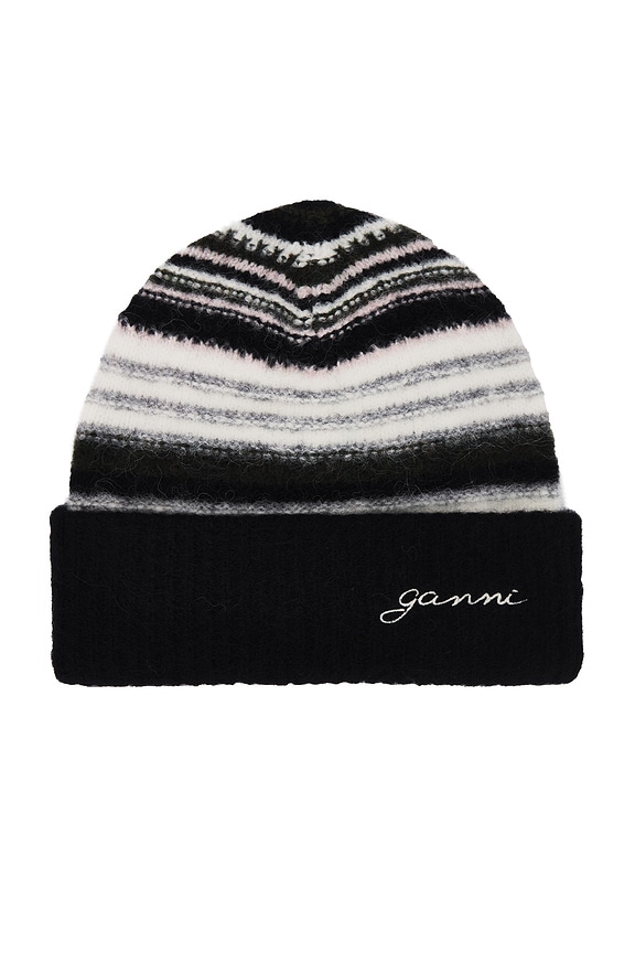 view 2 of 3 Soft Wool Beanie in Black