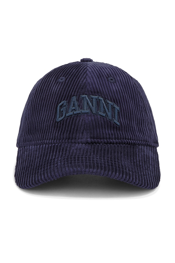 view 2 of 3 Corduroy Cap Hat in Dark Navy